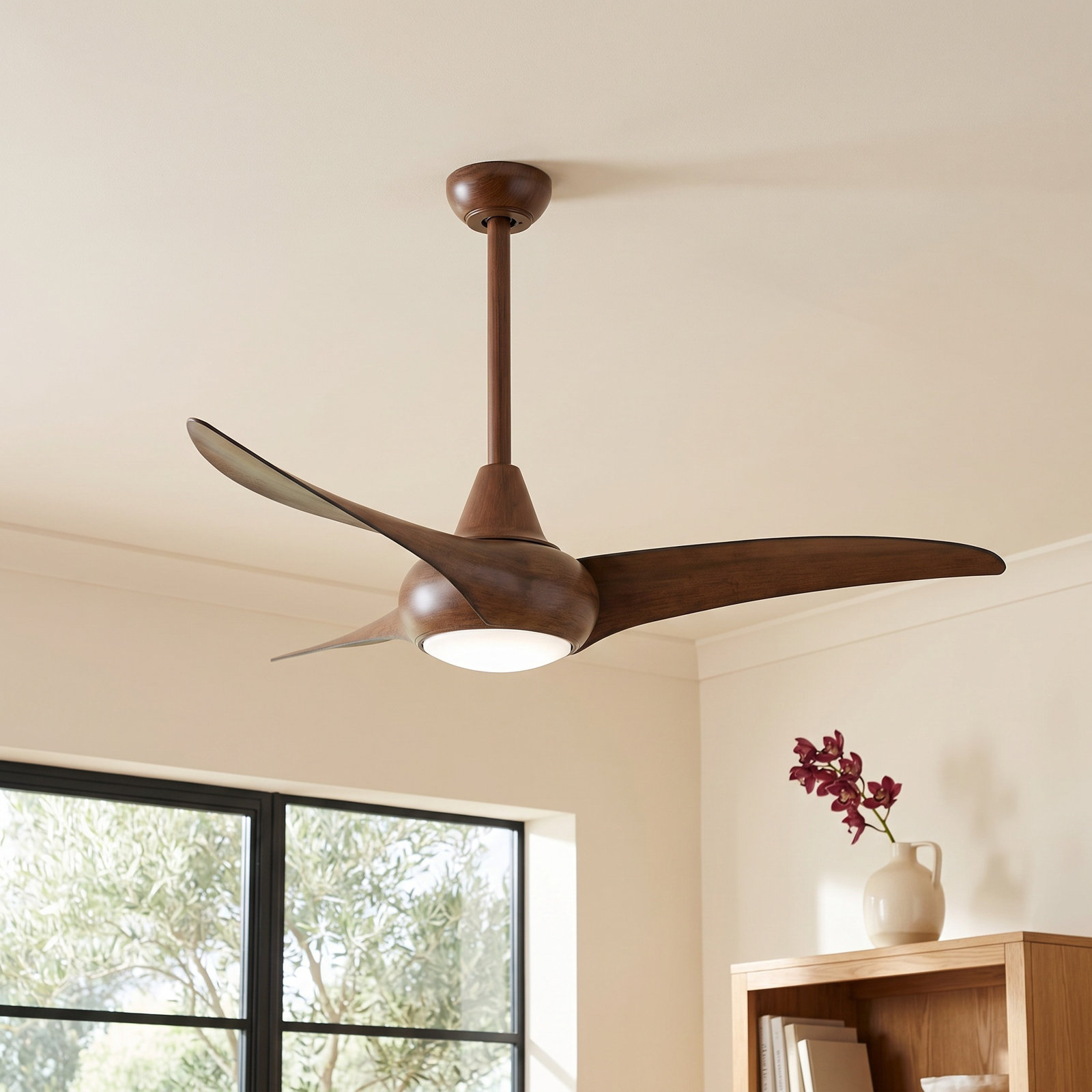 44" Ceiling Fan with LED Light Kit, Distressed Koa