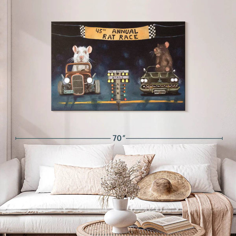 Rat Race, 30" H x 45" W