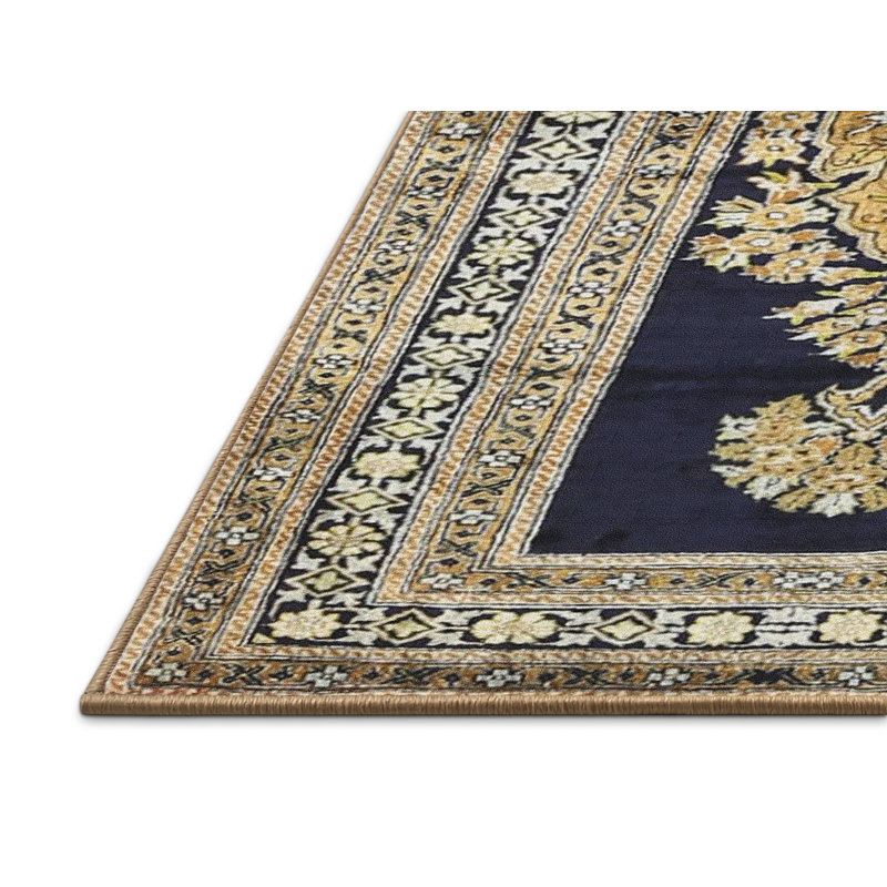 Tapis beige/noir contemporain, Rectangle 4 pi x 6 pi