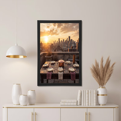 Art mural sur toile City Skyline