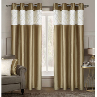 Jaramillo Polyester Grommet / Eyelet Curtain Panel