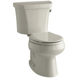 Wellworth® Two-Piece Round-Front 1.6 GPF Toilet with Class Five Flush Technology, Right-Hand Trip Lever and Tank Cover Locks