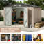 12FT x 10FT Metal Storage Shed, Outdoor Storage Shed with Lockable Doors, Utility and Tool Shed with Slooping Roof for Garden, Backyard, Patio, Lawn