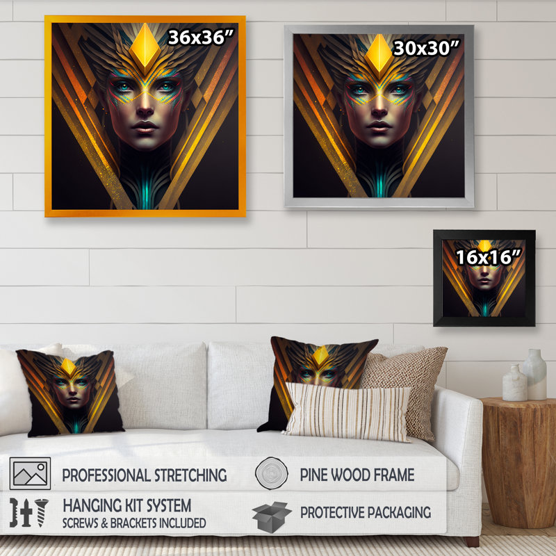Retrofuturistic Contemporary Hipsters III - reproduction sur toile, H 16 po x l 16 po x P 1 po