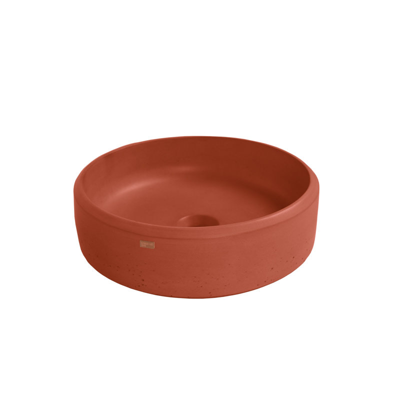 Ubud 14.5'' L Bathroom Sink, Terracota