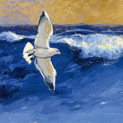 Mouettes avec ciel doré II