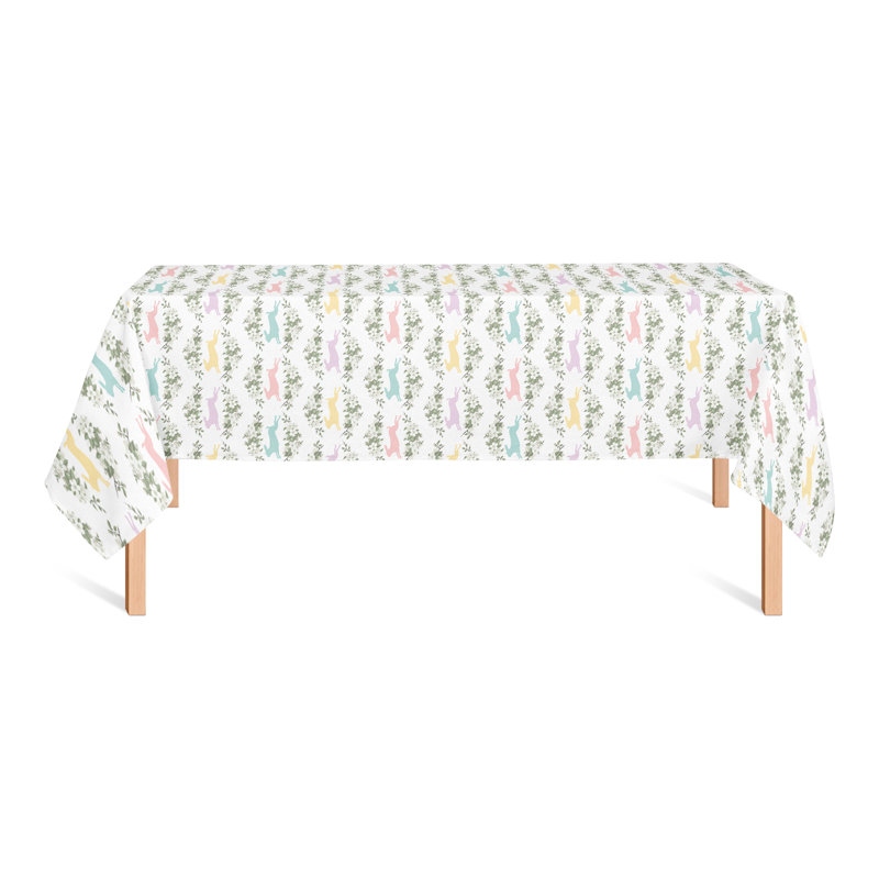 Daelen Floral Cotton Blend Easter Tablecloth