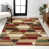 Red/Brown/Cream