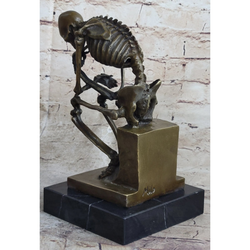 Grande figurine de garde squelette Jatoi