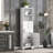 Versatile Tall Storage Cabinet With Multiple Compartments For Various Spaces-1407706971