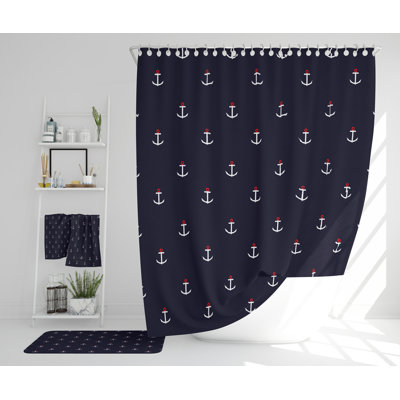 Nermana Polyester Shower Curtain Set