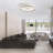 19" 7-Blade White Modern Ceiling Fan with Dimmable Color Changing LED and Remote Control