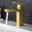 Robinet de lavabo contemporain - or avec robinet latéral et fonction fiable