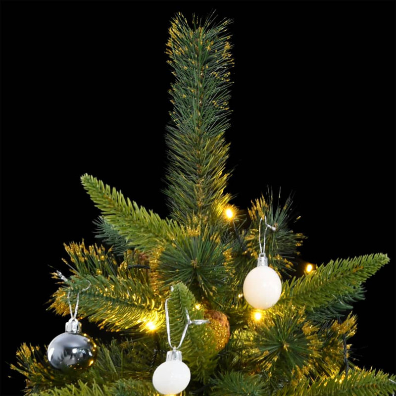 Arbre de Noël artificiel éclairé - support inclus, 8 ft