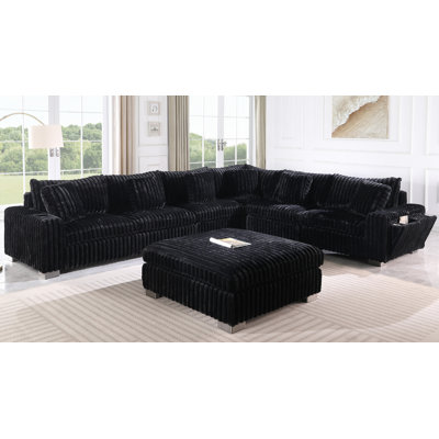 Canapé modulaire noir Snuggle Station
