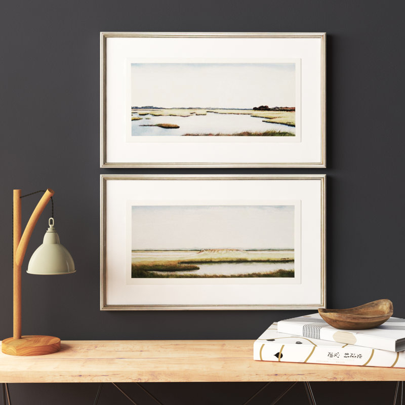 Arlo Marshlands I par Coggins - Ensemble de 2 reproductions de cadres photo