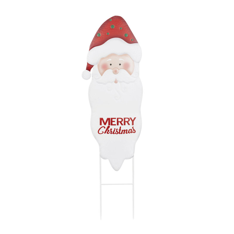 Merry Christmas Santa Stake 44 "