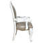 De 2 fauteuils taupe avec détails blanc os - 2 confortables et à la mode et une chaise sophistiquée pratique