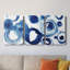 Blue Circle Study IV - Toile tendue avec châssis de qualité supérieure - Prêt à être accroché-628718537