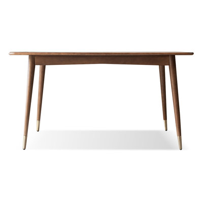 Brown Rectangular Solid Dining Table For Dining Room/Kitchen