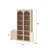 Busby 90.3'' Tall Bookcase With Cabinet Storage, 2 Top Spotlights And 3-Color Lighting-1541178814