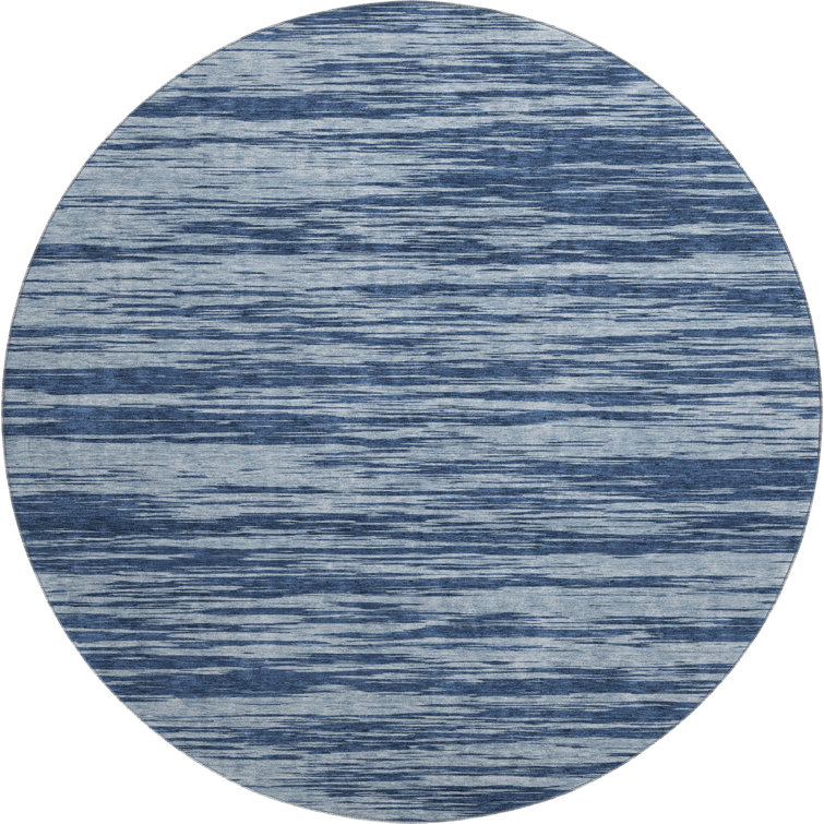 Premium Machine Washable Prisco Blue Rug