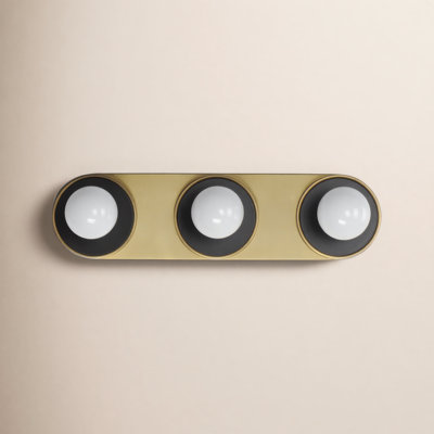 Rocha 3 Light Alabaster Dimmable Bath Bar