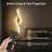 Wireless LED Wall Sconces Rechargeable Battery Powered Gold Hyperbolic Wall Lights with Remote Dimmable Colors