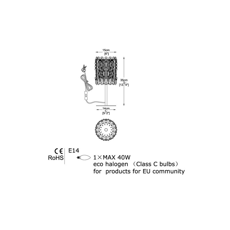 Cisco Metal Table Lamp
