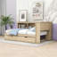 Lit de jour simple avec couchette simple, tablettes de rangement et ports USB-241684699