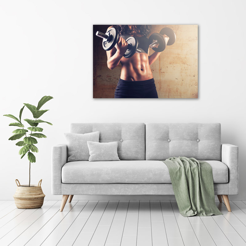 Muscle Building - No Frame Print on Canvas