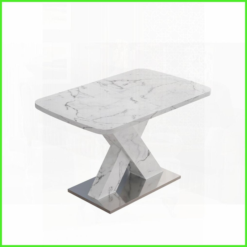 Table basse moderne extensible pour le salon, panneau de fibres à densité moyenne et amp; Acier, facile à nettoyer et amp; Peu encombrant