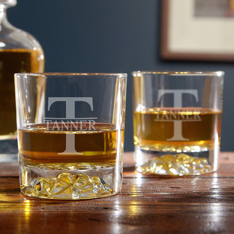 Ensemble de 2 verres à whisky personnalisés Oakmont, 12 oz, Oui