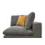 Canapé modulaire désossé avec revêtement à compression complète semblable à un grain de café, extension instantanée, sans assemblage, comprend des coussins décoratifs.-50850050