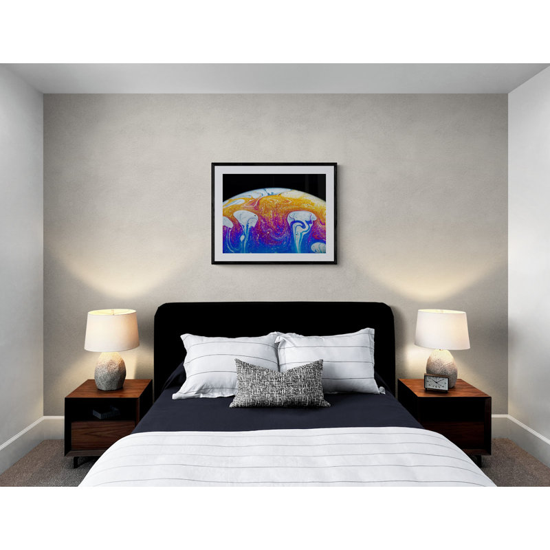 Soap Bubble Close Up Print by Philippe Monthoux, Wrapped Canvas, 24" H x 32" W