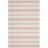 Kruetzen Striped Handmade Tufted Wool Pink/Ivory Area Rug-21773997