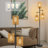 72'' Boho Rattan Floor Lamp with Handcrafted Wicker Shade, Sturdy Metal Base, Adjustable Long Cord