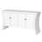 4-Door With Wooden Legs In Arc Shape & Bronze Clasps - Offer Spacious Storage For Living Area, White Finish Advanced Optimize Room, Design-1643438427
