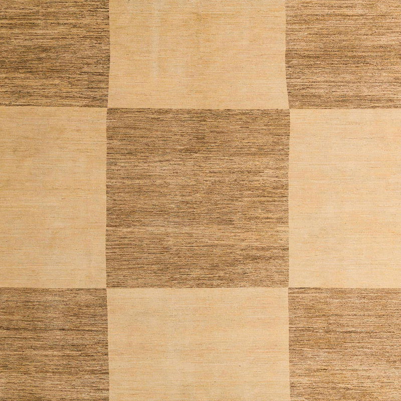 Tapis décoratif multicolore à motif abstrait, Carré 7 pi