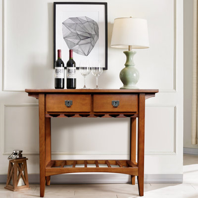 Mission Solid Wood Wine Stand