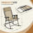 Steel Foldable Outdoor Lounge  Rocking Chair-96872336