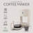 WILLOW 12 Cup Coffee Maker – Programmable Brewing Options with Timer, Beautiful Design, Glass Pot - WHITE-121935826