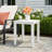 Lilah White Aluminum Side Table