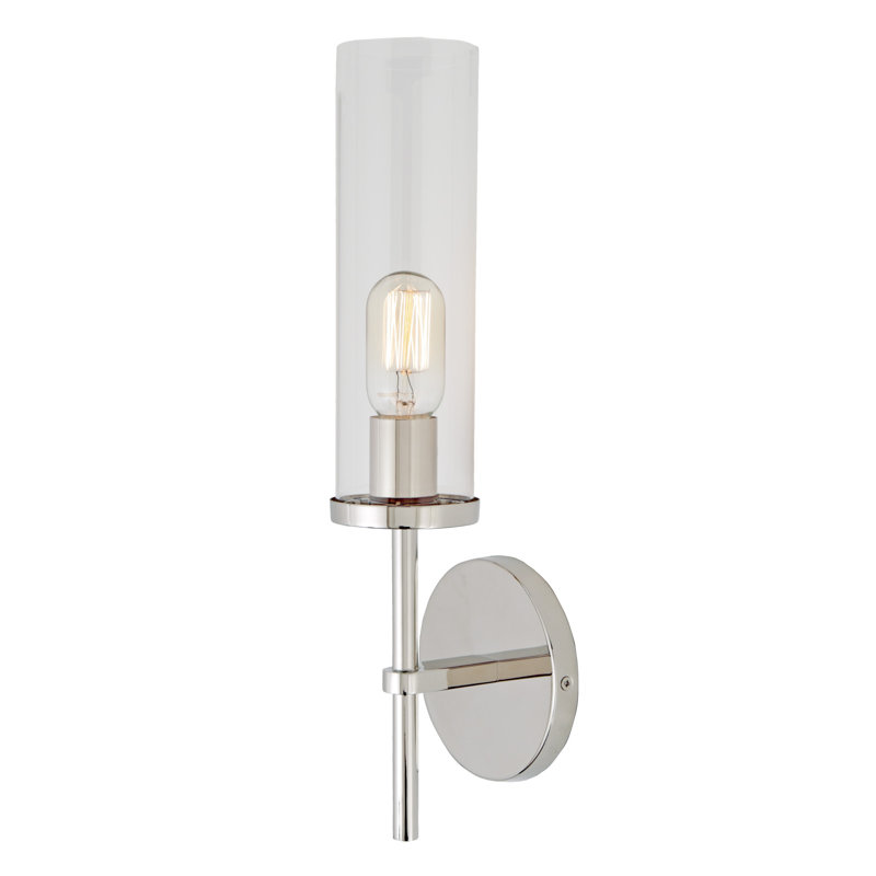 Dimmable Bath Sconce, Polished Nickel