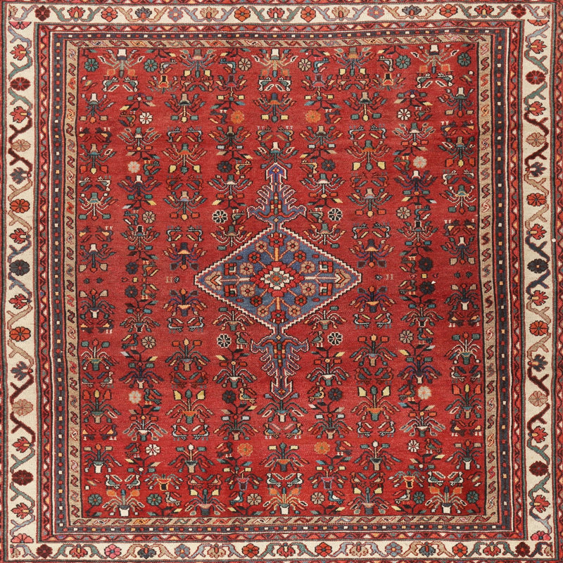 Southwestern Indoor Rug, Square 5'