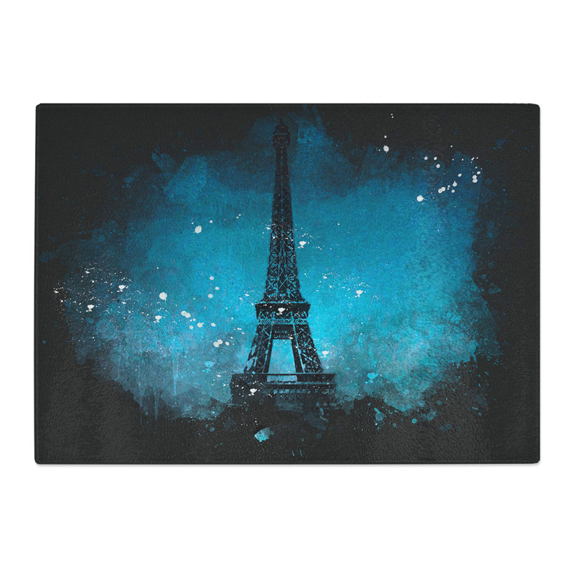 Eiffel Tower Vol.9 Paint Splash Chopping Board, 0.4cm H x 28.5cm W x 39cm L