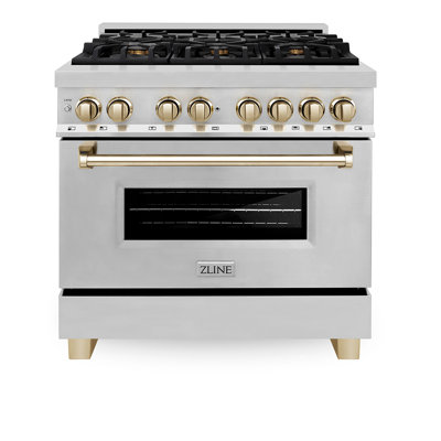 ZLINE Autograph 36" Legacy Dual Fuel Range w/ 6 Burners