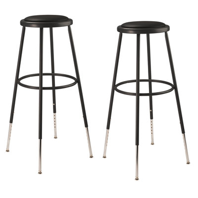 Adjustable Height Ergonomic Lab Stool with Footring