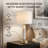Dimamble Desk Lamp With USB Charging,Marble Pole