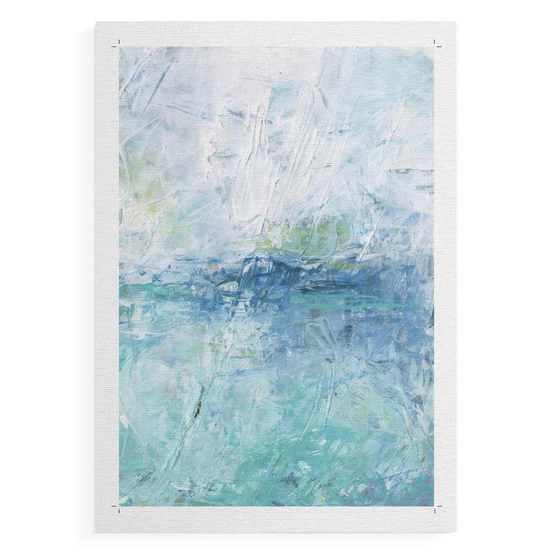 Misty Mountain Lake II - Impression sur toile seulement - NON-CADRE, H 18 po x l 12 po